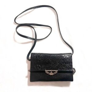 Black faux leather Women's Bag